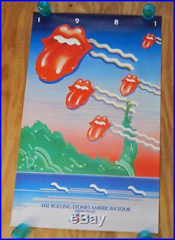 The Rolling Stones Original 1981 American Tour Rock Concert Poster (1981)