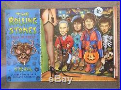 The Rolling Stones Trick Or Treat Halloween Original Printing Concert Poster