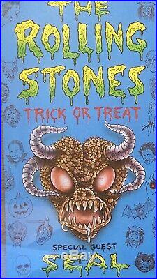 The Rolling Stones Trick Or Treat Halloween Original Printing Concert Poster