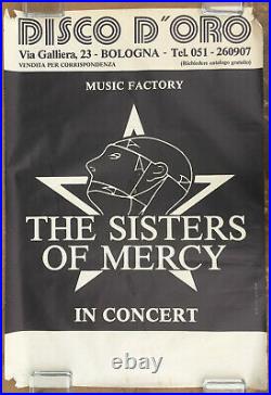 The SISTERS OF MERCY Armageddon Tour 1985 ITALY Concert POSTER Tour Blank GOTH