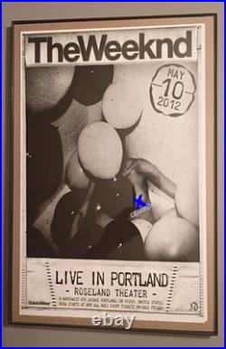 The Weeknd 2012 Portland Roseland Theater Concert Poster (Early XO Era.)