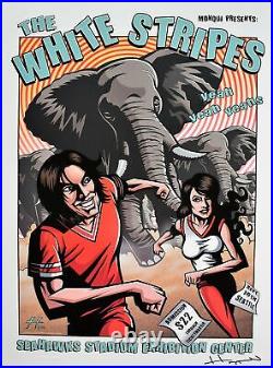 The White Stripes Concert Poster Justin Hampton 2003