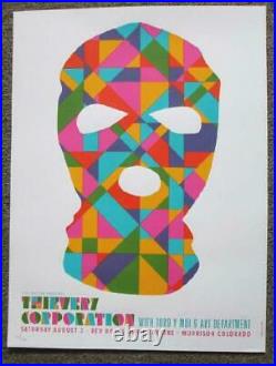 Thievery Corporation Red Rocks 2013 Concert Poster Stiles Silkscreen Original