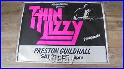 Thin Lizzy Original 1981 UK Concert Poster PRESTON GUILDHALL