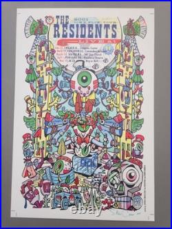 Three The Residents Concert Posters by Steven Cerio, Rare Artist's Proofs 2001