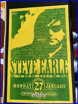 Three Vintage STEVE EARLE & The Dukes Concert Posters