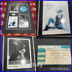 Tina Turner Custom Poster Autograph Concert Ticket 1993 Rain Or Shine 26 x 33