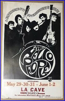 Todd Rundgren's 70s Backup Band HELLO PEOPLE, Poster/Placard,'67/'68 RARE