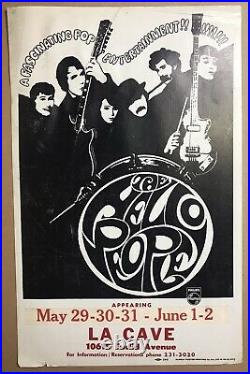 Todd Rundgren's 70s Backup Band HELLO PEOPLE, Poster/Placard,'67/'68 RARE