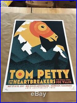 Tom Petty Red Rocks 2017 Original Concert Poster Dan Stiles Silkscreen
