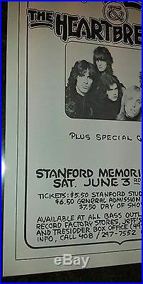 Tom Petty concert poster original 1978 June 3