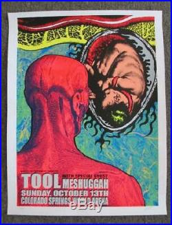Tool Meshuggah Colorado Springs 2002 Original Concert Poster Kuhn Silkscreen