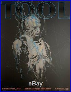 Tool Poster cleveland 2019 concert tour limited edition of 700 fear inoculum