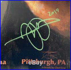 Tool band signed poster pittsburgh 2019 concert tour chet zar art