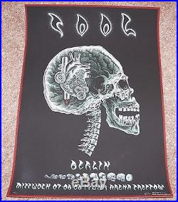 Tool silkscreen concert poster Berlin 2006 EMEK skull scratchboard