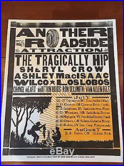 Tragically Hip Concert Poster 1997 Another Roadside Attraction