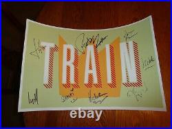 Train Band 2016 Autographed Concert Poster Signed By Pat Monahan And Orig. Band