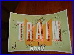 Train Band 2016 Autographed Concert Poster Signed By Pat Monahan And Orig. Band