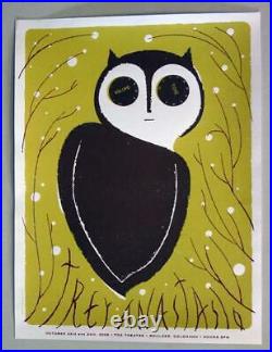 Trey Anastasio Phish Boulder Original Concert Poster 2006 Silkscreen Owl