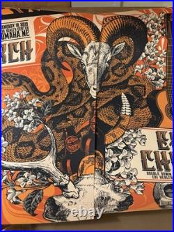 Two Rare Eric Church Concert Posters 1/2019 Omaha NE Signed-Numbered #/50 AE