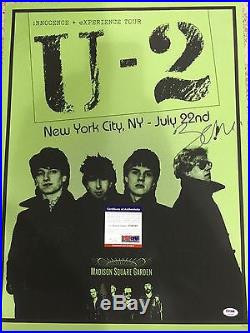 U2 BONO Signed MSG Original Autograph Concert Poster Psa/DNA