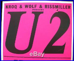 U2 Santa Monica Civic 1981 US Original Cardboard Boxing Style Concert POSTER