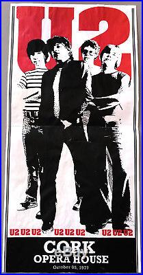 U2 official 1979 CORK concert promo poster