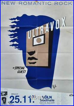ULTRAVOX Original Concert Poster November 25, 1981 Köln Germany ULTRAVOX Original Concert Poster November 25, 1981 Köln Germany
