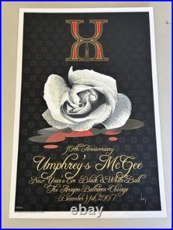 UMPHREY'S MCGEE JEFF WOOD CONCERT POSTER 10th ANNIVERSARY NYE CHICAGO 2007 #/500