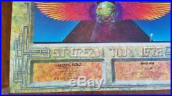 Ultra Rare GRATEFUL DEAD EUROPEAN TOUR EGYPT 1978 CONCERT POSTER by Alton Kelley