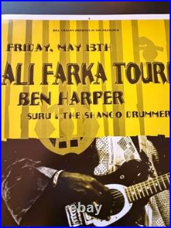 Unfinished Concert Poster Vintage Real Never 4 Sale Ali Farka Toure Ben Harper