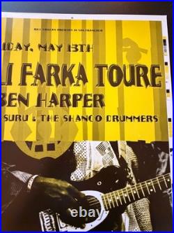 Unfinished Concert Poster Vintage Real Never 4 Sale Ali Farka Toure Ben Harper