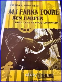 Unfinished Concert Poster Vintage Real Never 4 Sale Ali Farka Toure Ben Harper