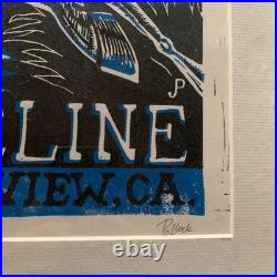 Used Phish 2000 Shoreline Concert Poster Signed LE 506/600 Framed Print USA