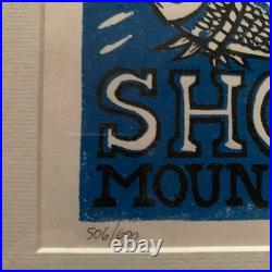 Used Phish 2000 Shoreline Concert Poster Signed LE 506/600 Framed Print USA