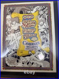 VINTAGE 1968 Steve Miller Band Carousel Ballroom Concert Poster Rick Shubb AOR