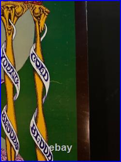 Vanilla Fudge Young Bloods Original Fillmore Concert Poster NYE 1968 BG 153 1st