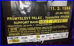 Very Rare 1994 Nirvana Concert Poster March 11 Prague Czech Cancelled Show