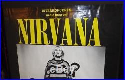 Very Rare 1994 Nirvana Concert Poster March 11 Prague Czech Cancelled Show Oop