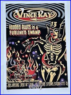 Vince Ray Original Concert Poster From Culver City Signed /250