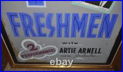 Vintage 1962 The Four Freshmen Quartet Hand Painted Rare Original Concert Poster