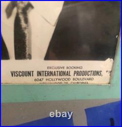 Vintage 1962 The Four Freshmen Quartet Hand Painted Rare Original Concert Poster