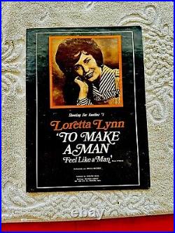 Vintage 1970'S Loretta Lynn Poster Lot With Festival Concert Photos In 2000'S