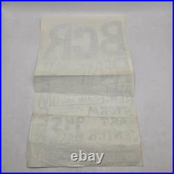 Vintage 1980s Punk Concert Poster Lawerence Kansas BCR Yardapes DUCHAMP 14x8.5in