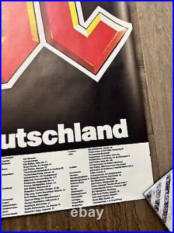 Vintage 1982 AC/DC CONCERT PROMO POSTER GERMANY RARE FOR THOSE ABOUT TO ROCK