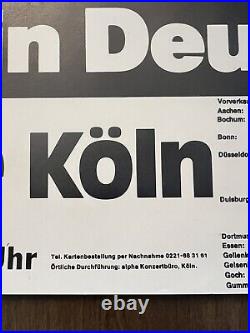Vintage 1982 AC/DC CONCERT PROMO POSTER GERMANY RARE FOR THOSE ABOUT TO ROCK