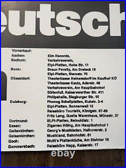 Vintage 1982 AC/DC CONCERT PROMO POSTER GERMANY RARE FOR THOSE ABOUT TO ROCK