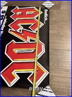 Vintage 1982 AC/DC CONCERT PROMO POSTER GERMANY RARE FOR THOSE ABOUT TO ROCK