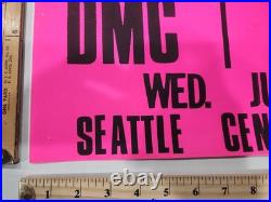 Vintage 1987 ORIGINAL Run DMC & Beastie Boys 11x17 Seattle Concert Poster