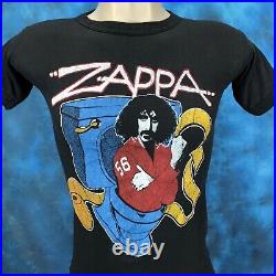 Vintage 80s FRANK ZAPPA PHI ZAPPA KRAPPA TOILET POSTER T-Shirt XXS rock concert